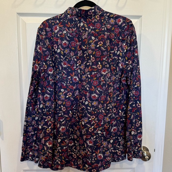 Lands end multicolor paisley button down 18 Tall - Picture 2 of 4